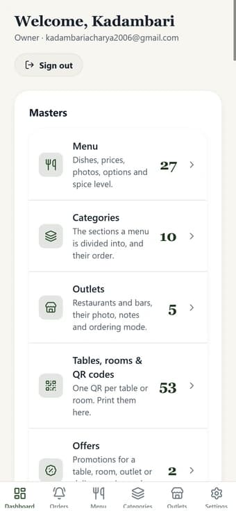 A mobile dashboard